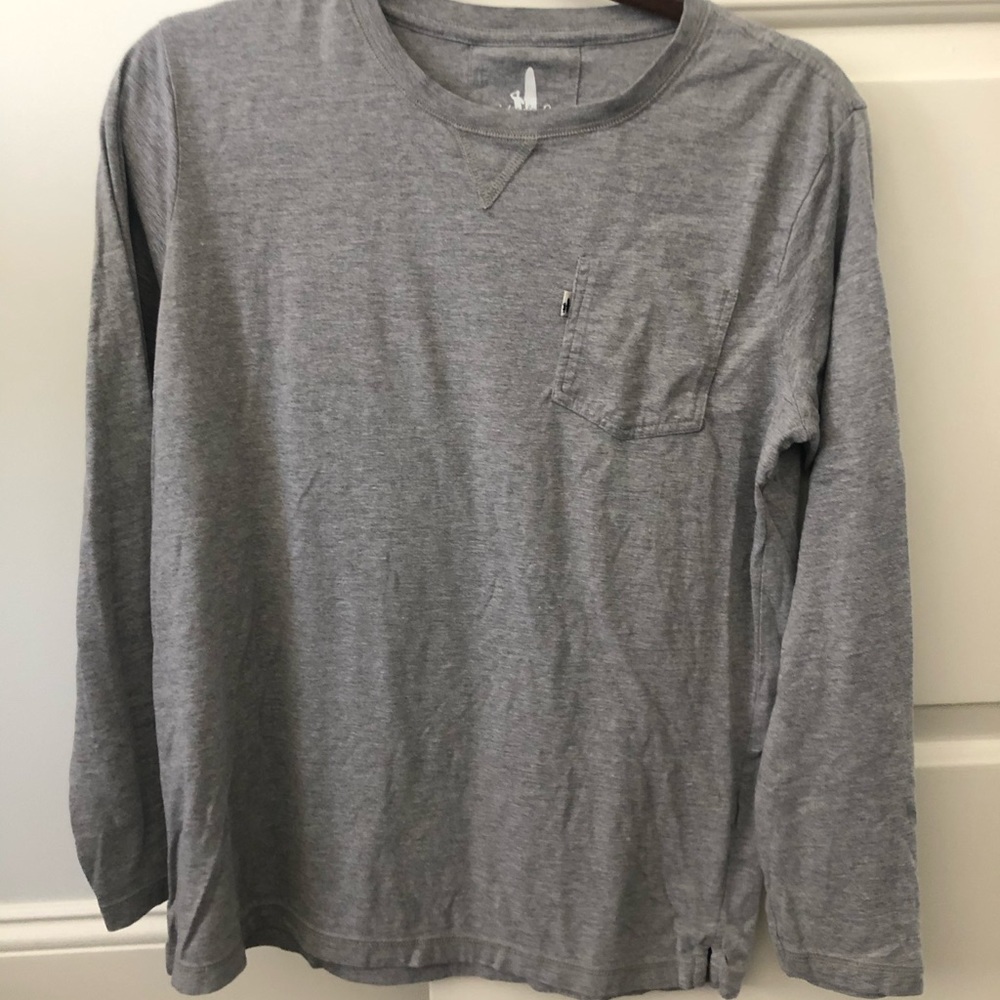 Johnnie-O long-sleeve Brennan tee, grey